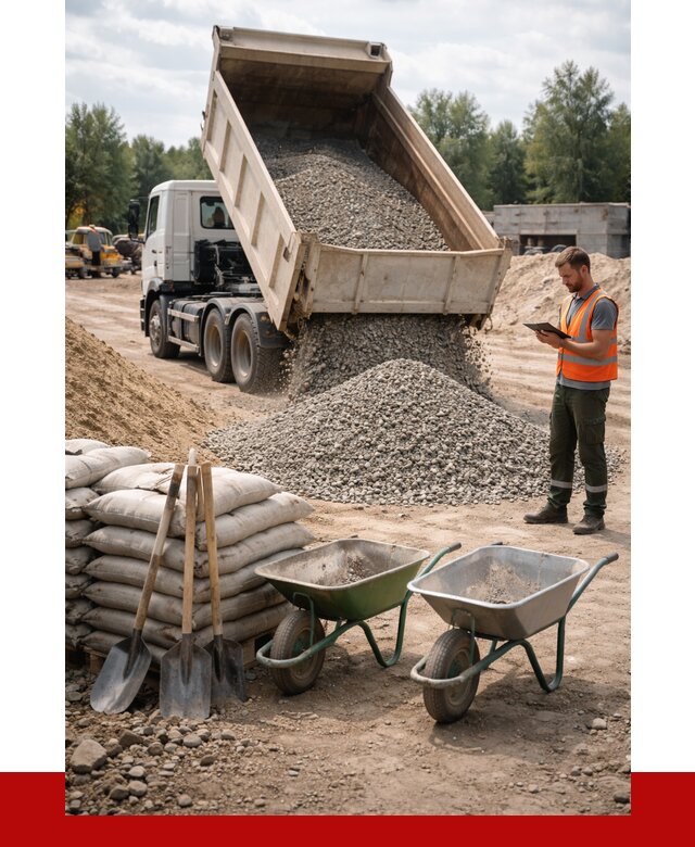 Доставка нерудных материалов в Тынде от 1233 руб. | ПРОНЕРУДТнд
