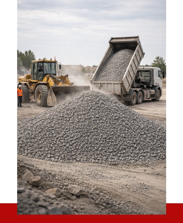 Купить щебень с доставкой в Тынде от 2569 руб. | ПРОНЕРУДТнд