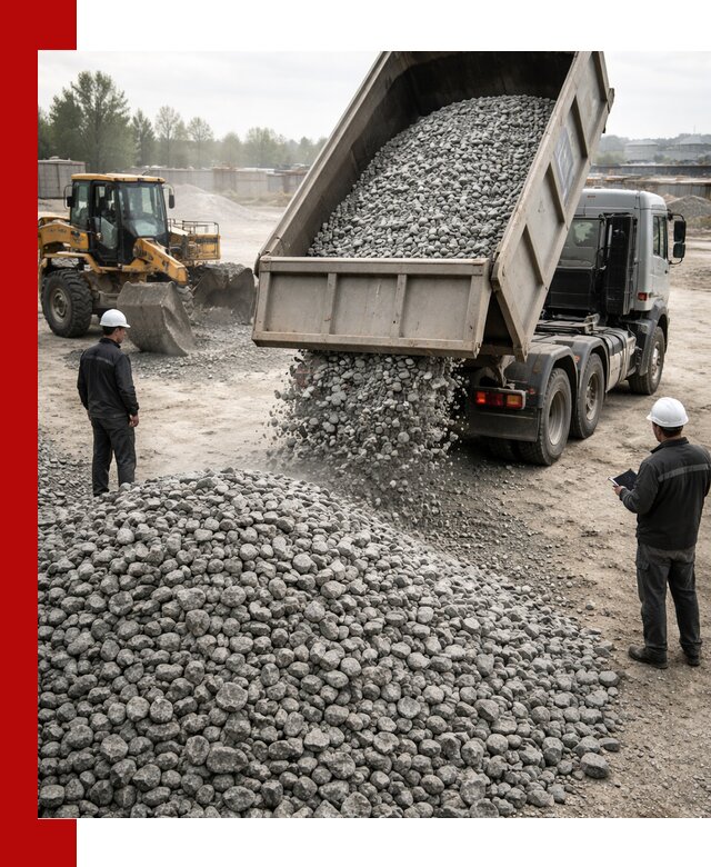 Доставка гранитного щебня фракции 20-40 в Тынде