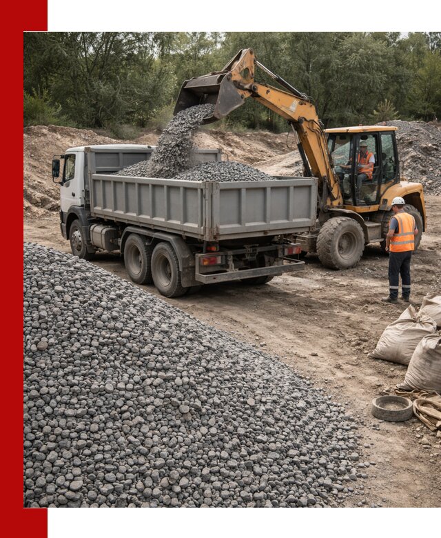 Доставка гравийного щебня в Тынде оптом и в розницу