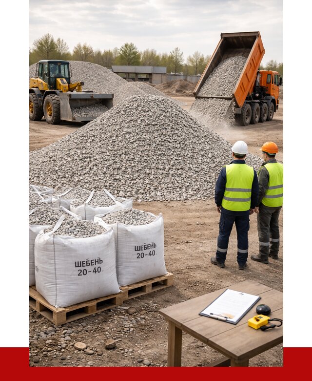 Известняковый щебень 20-40 в Тынде от 2158 р. ПРОНЕРУДТнд