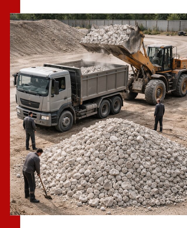 Известняковый щебень фракция 70–150 с доставкой в Тынде