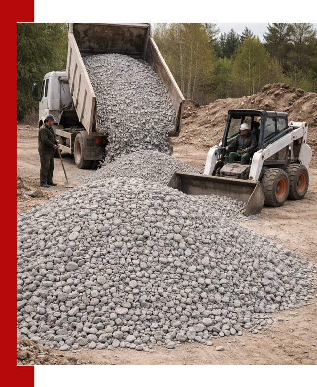Доставка доломитового щебня в Тынде напрямую от карьера