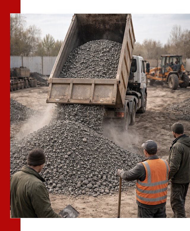 Доставка шлакового щебня в удобные сроки по выгодной цене в Тынде