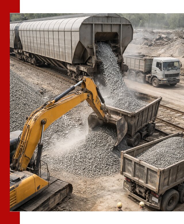 Доставка железнодорожного щебня в Тынде крупными партиями быстрого отгруза