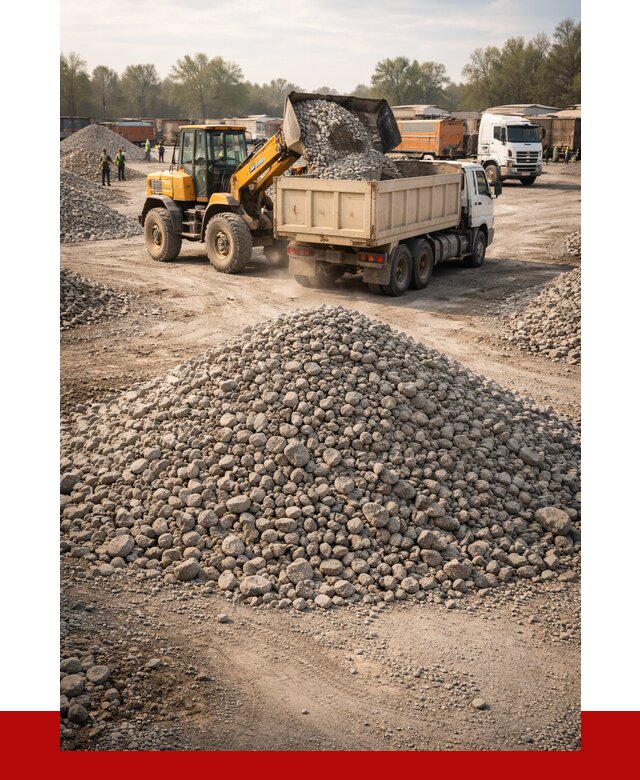 Вторичный щебень фракция 40-70 в Тынде от 1788 р, ПРОНЕРУДТнд