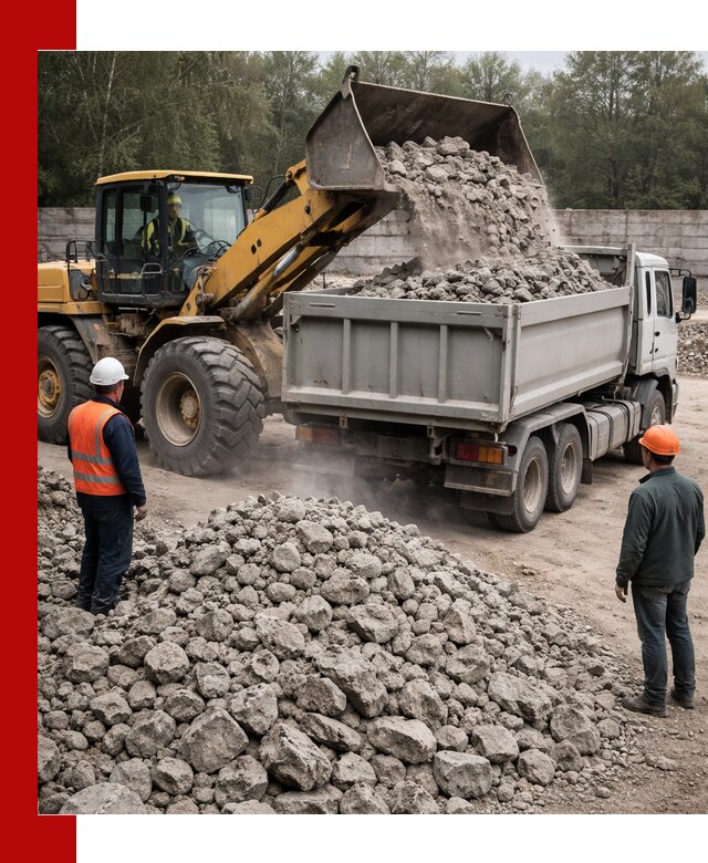 Вторичный щебень фракция 70–150 в Тынде с доставкой