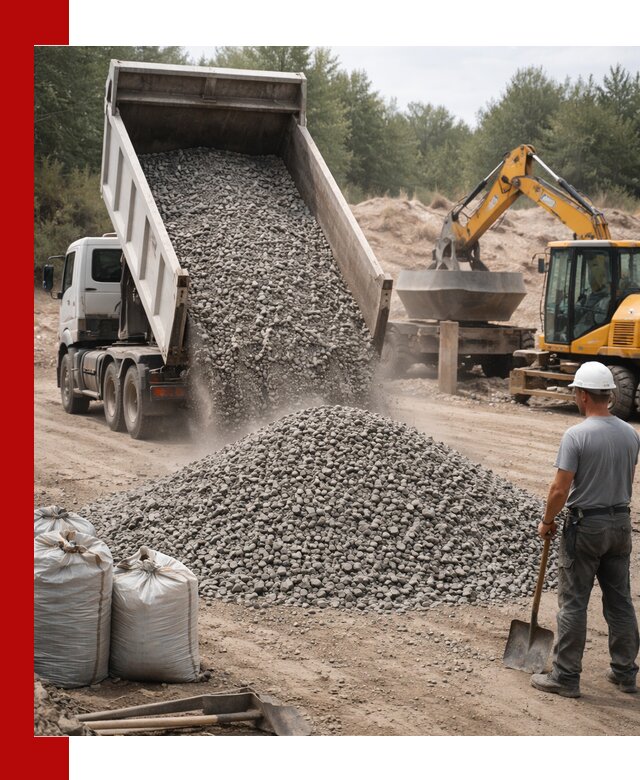 Доставка и продажа бетонного щебня в Тынде