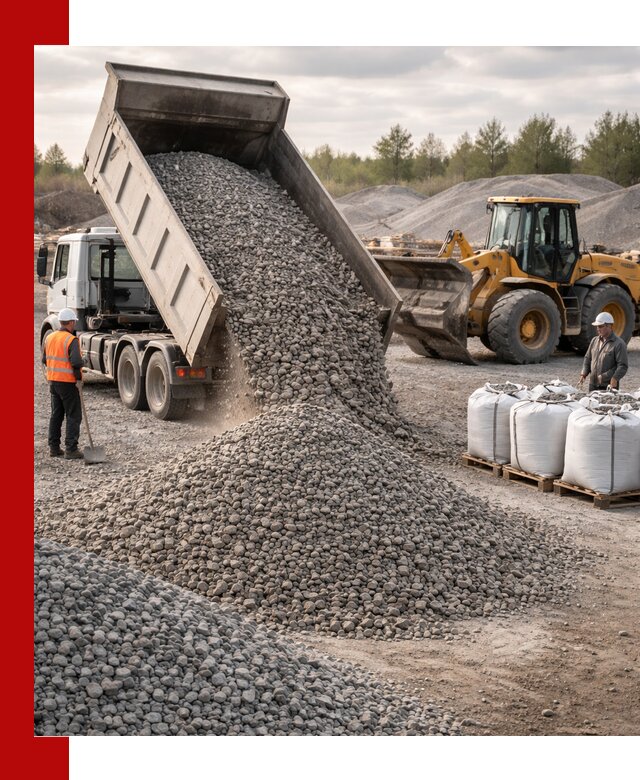 Бетонный щебень фракция 5–20 с доставкой в Тынде