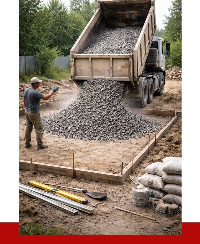 Купить щебень для фундамента в Тынде от 4625 р. | ПРОНЕРУДТнд