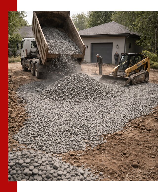 Щебень для парковки в Тынде: доставка и укладка качественного материала