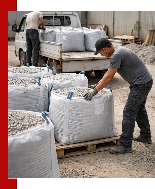 Доставка щебня в мешках по выгодным ценам в Тынде