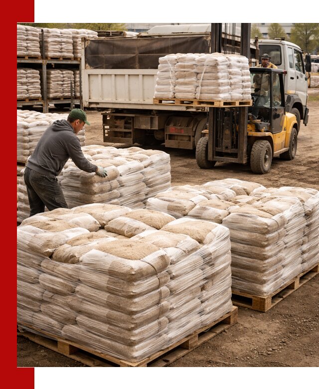 Карьерный песок в мешках с доставкой в Тынде