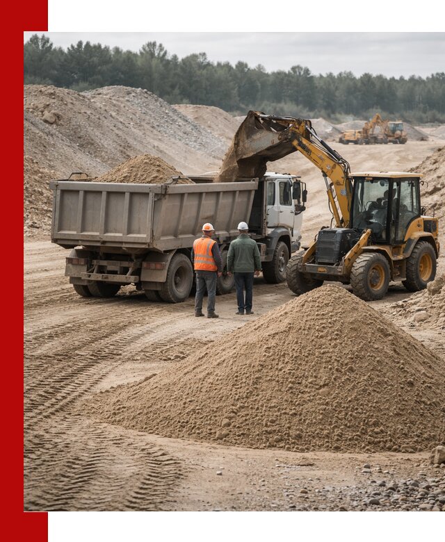 Карьерный среднезернистый песок с доставкой в Тынде