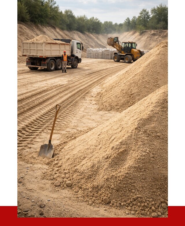 Карьерный песок мелкозернистый в Тынде от 9249 р. | ПРОНЕРУДТнд