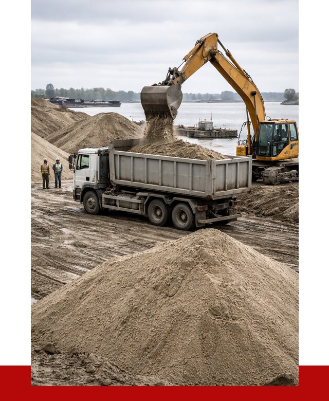 Купить речной песок навалом в Тынде от 1850 р., ПРОНЕРУДТнд