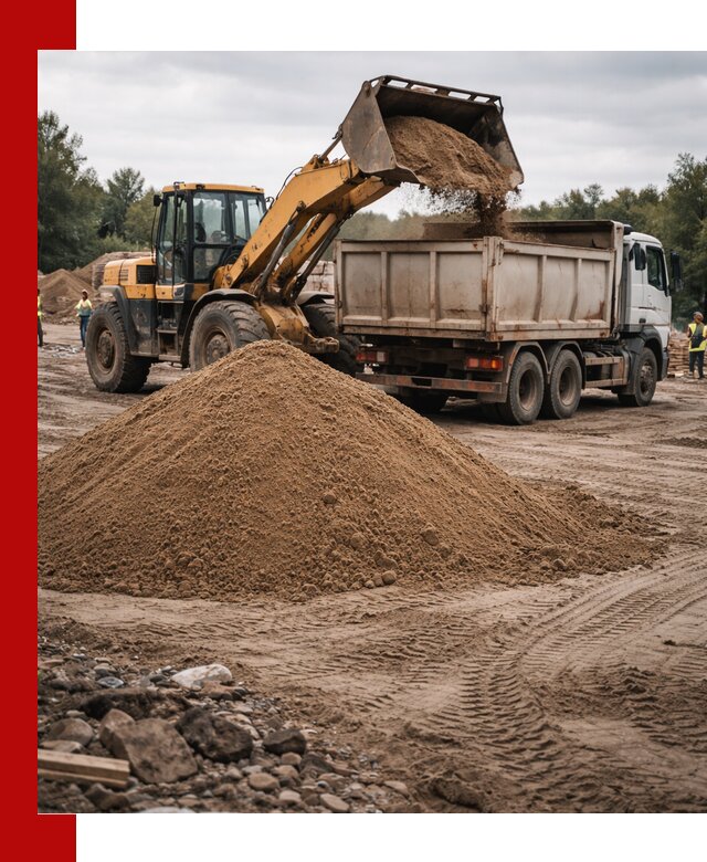 Доставка речного песка навалом в Тынде быстро и выгодно