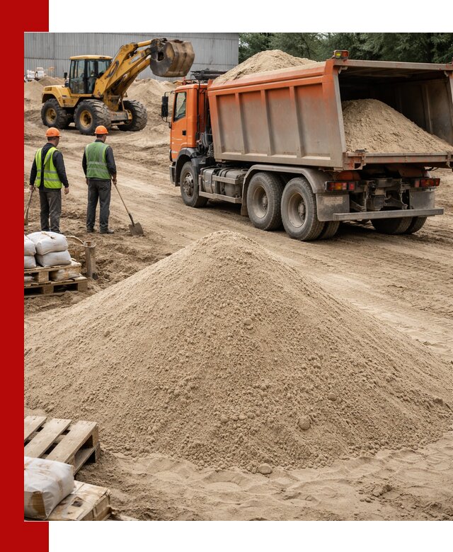 Доставка и продажа мытого речного песка в Тынде