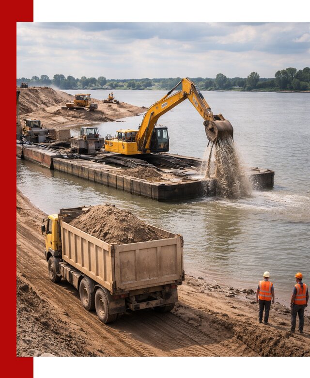 Намывной песок с доставкой в Тынде оптом и в розницу