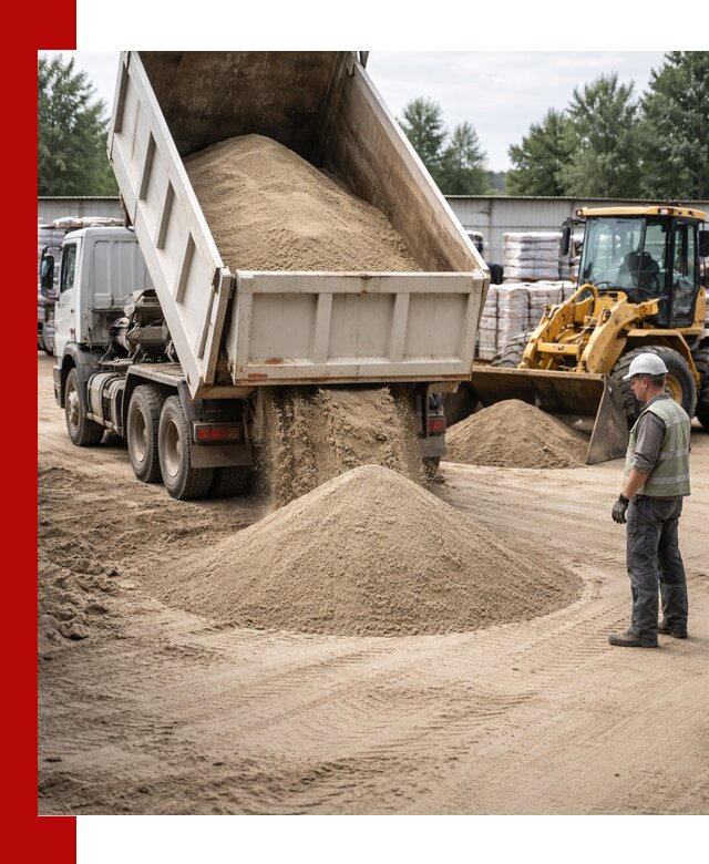 Поставка и доставка песка для бетона в Тынде