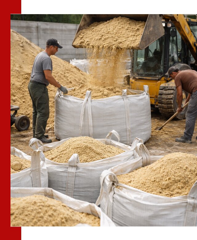 Поставка качественного песка для кладки в Тынде