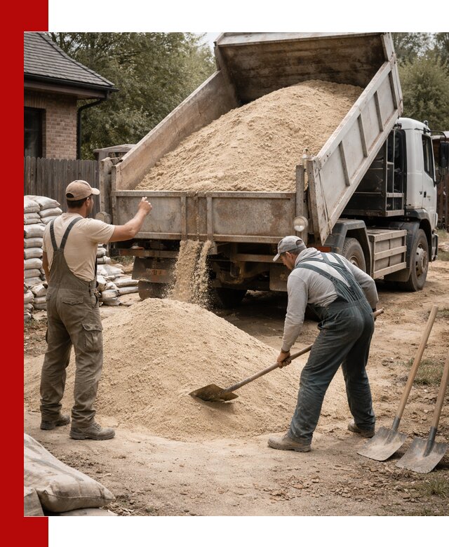 Песок для штукатурки с доставкой в Тынде качественный и чистый