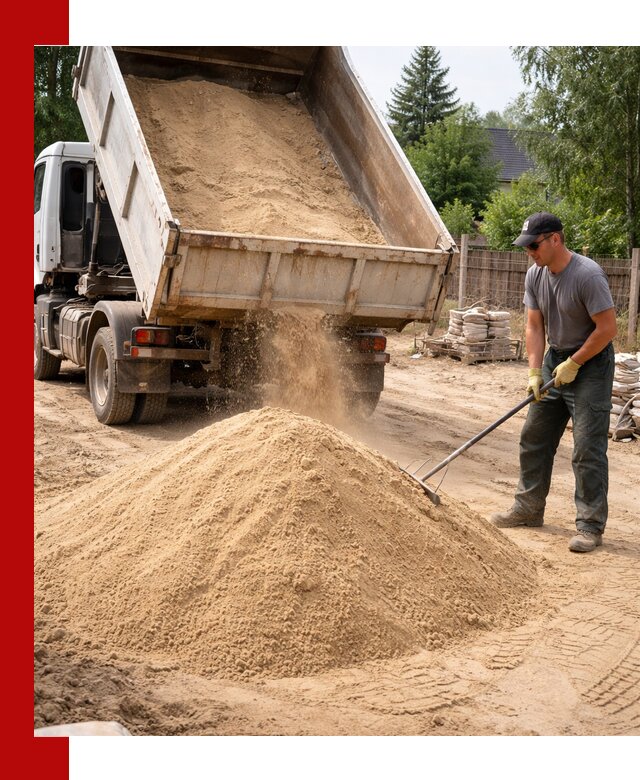 Доставка сухого песка самосвалами в Тынде