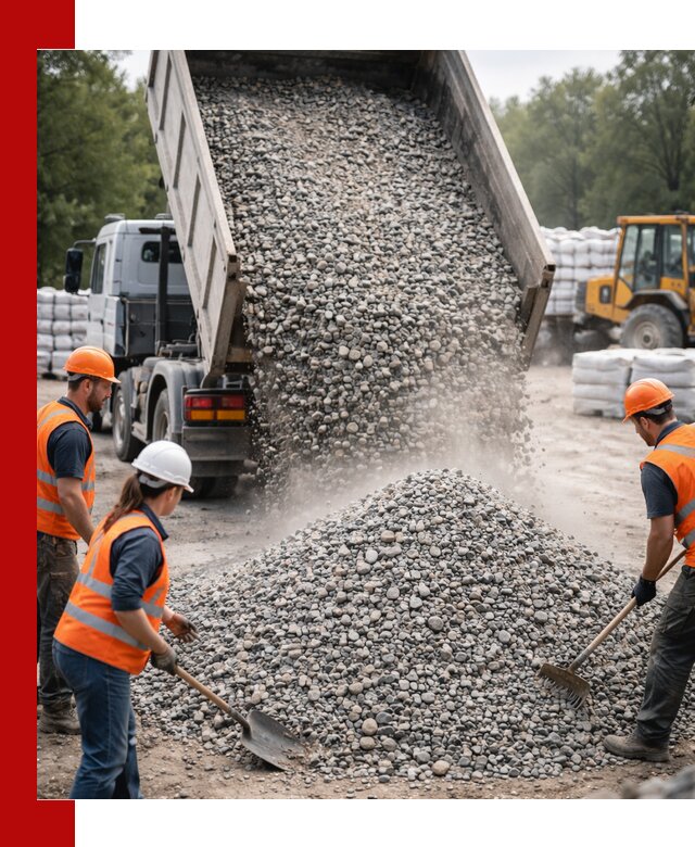 Доставка гравия и камня в Тынде оптом и в розницу