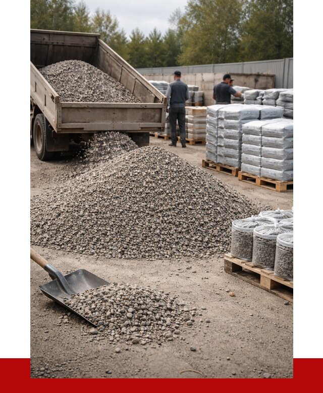 Гравий фракция 5-20 в Тынде купить от 2364 р. ПРОНЕРУДТнд