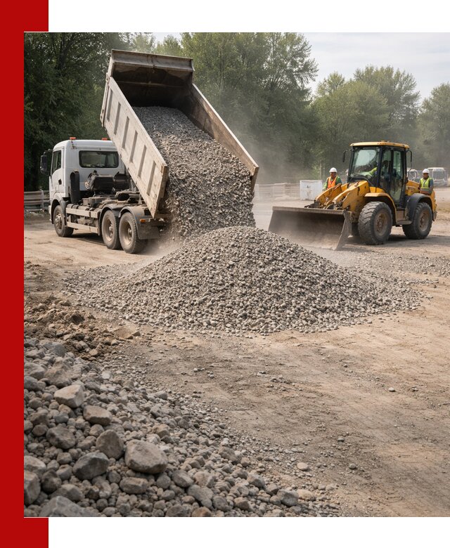 Гравий фракция 5–20 доставка в Тынде оптом и в розницу