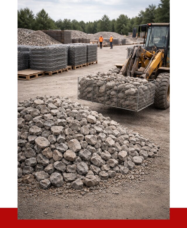 Камень для габионов фракция 70-150 в Тынде от 4316 р. | ПРОНЕРУДТнд