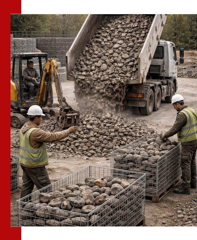 Камень для габионов фракция 100–201 в Тынде