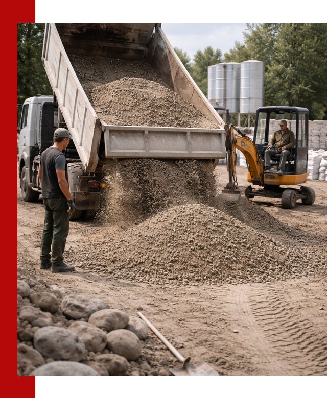 Доставка ПГС С3 в Тынде самосвалами и миксерами