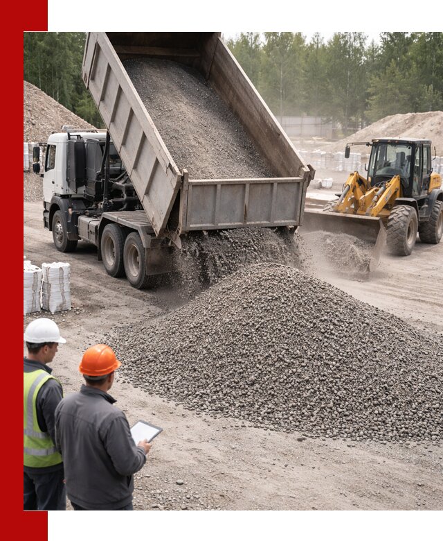 Доставка и продажа гранитного отсева 0-10 в Тынде