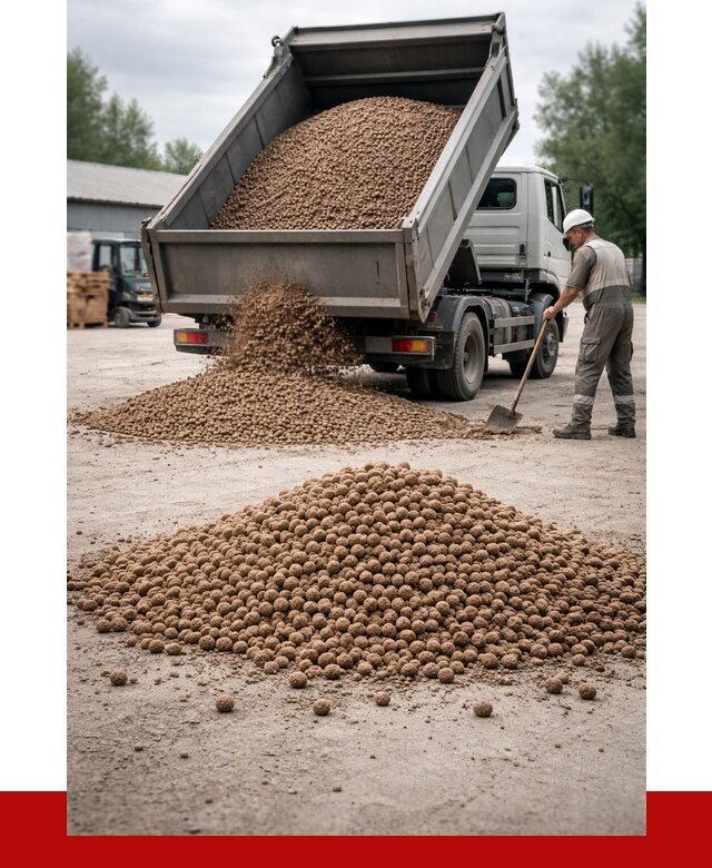 Керамзит с доставкой в Тынде от 4316 р. за м3 | ПРОНЕРУДТнд