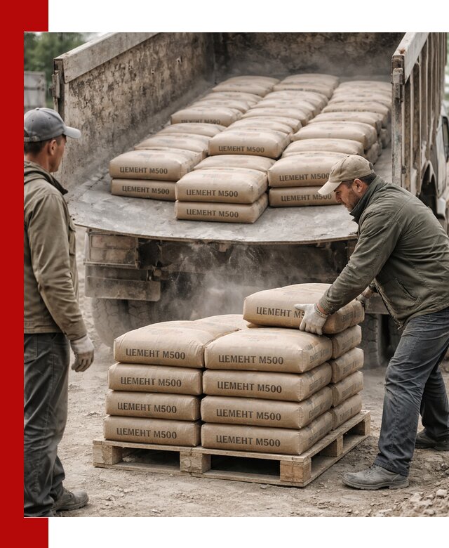Цемент М500 с доставкой самосвалом в Тынде