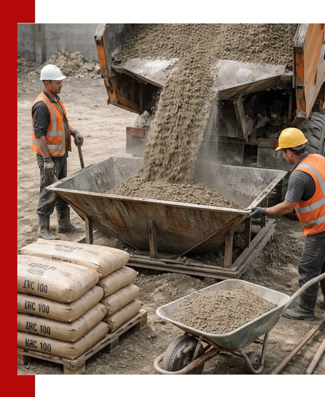 Доставка цементно-песчаной смеси М100 в Тынде