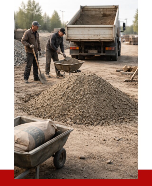 Цементно-песчаная смесь М150 в Тынде от 4830 р. | ПРОНЕРУДТнд