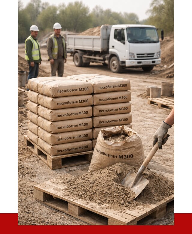 Пескобетон М300 в Тынде с доставкой от 4779 р. за куб | ПРОНЕРУДТнд
