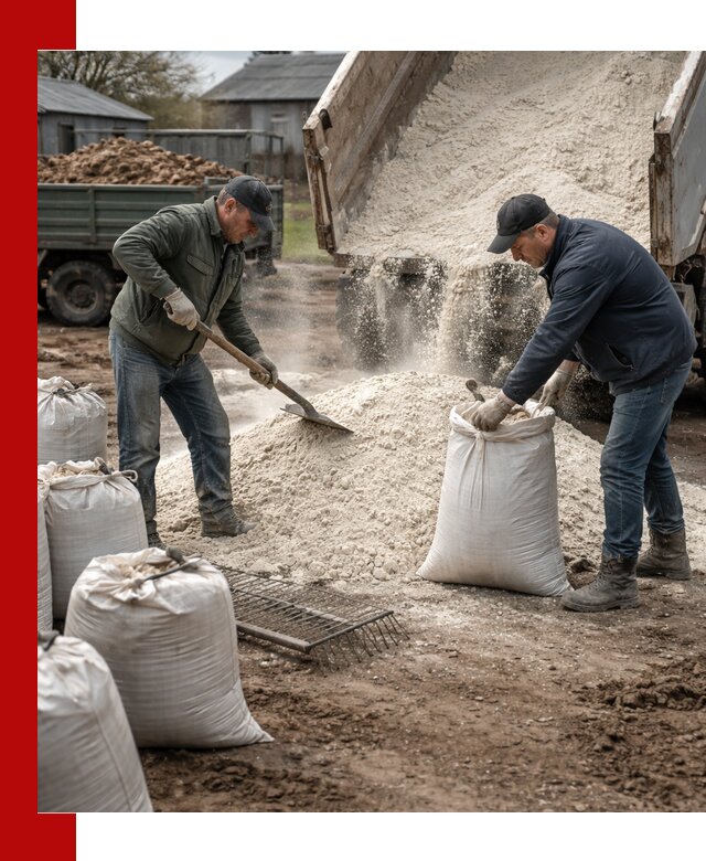 Доставка извести пушонки в Тынде оптом и мелким оптом