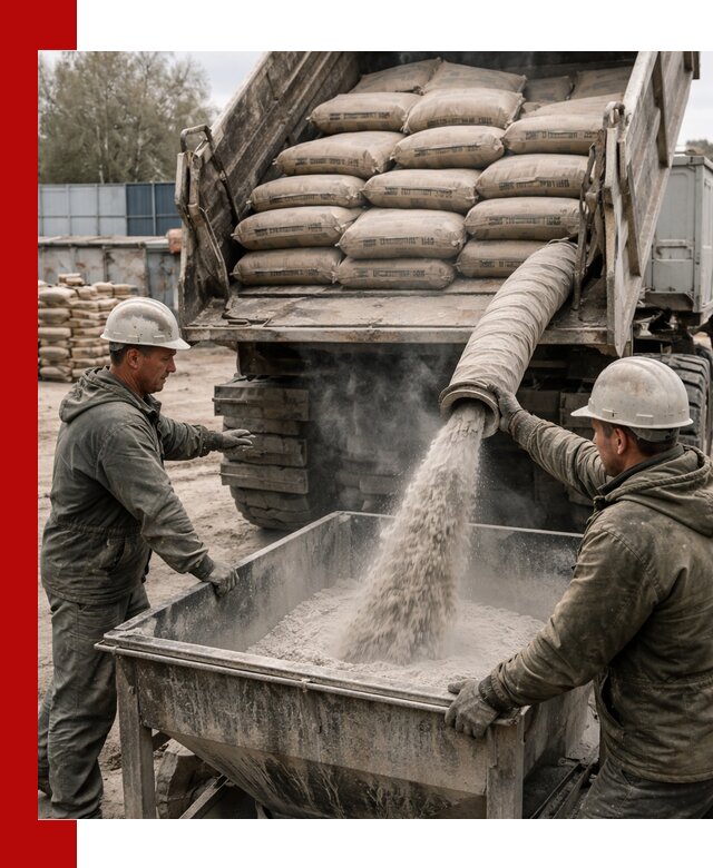 Доставка цемента М400 в Тынде оптом и в розницу