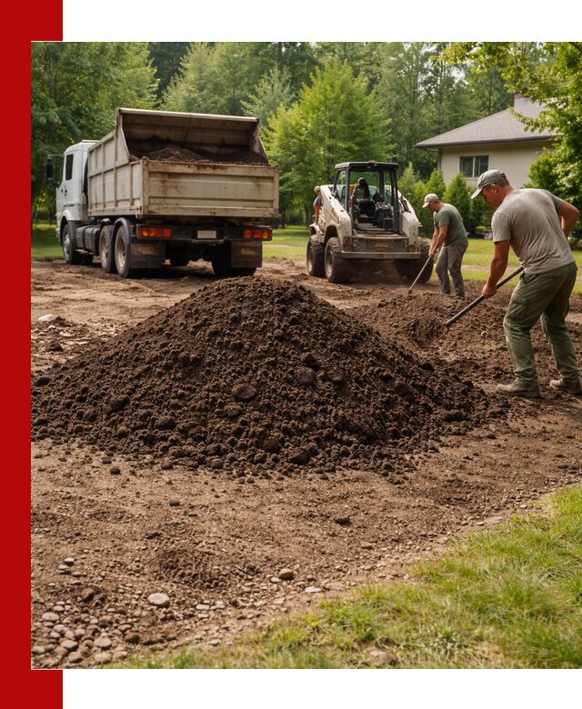 Доставка и укладка грунта для газона в Тынде