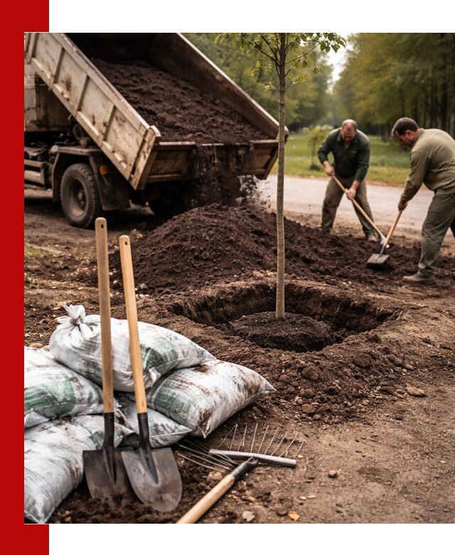 Грунт для посадки деревьев в Тынде — доставка и подготовка почвы