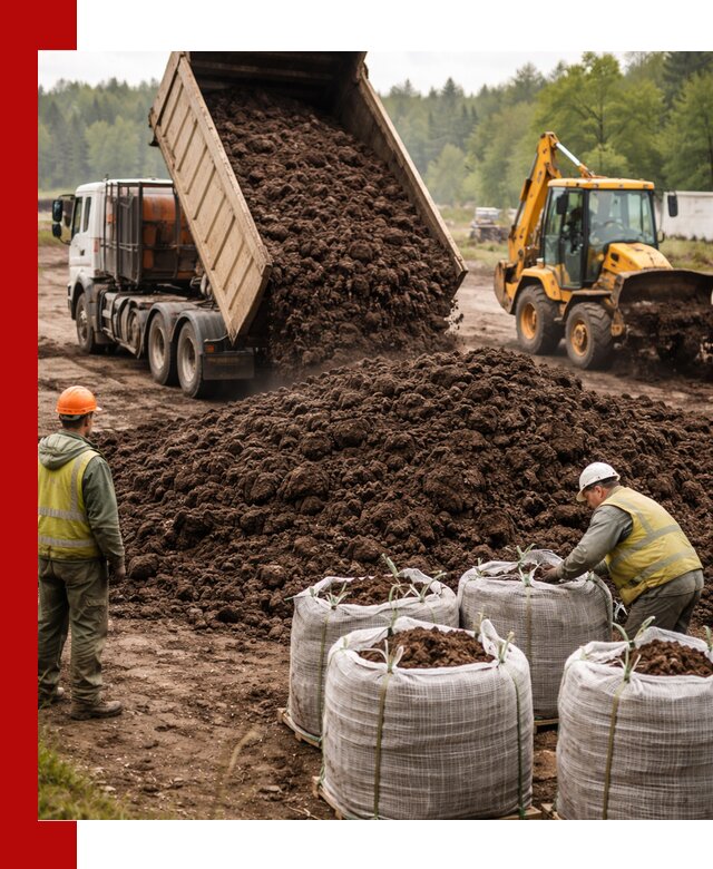 Доставка нейтрального торфа в Тынде оптом и в розницу