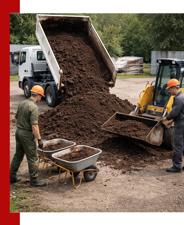 Доставка торфо-земляной смеси в Тынде для огорода и ландшафта