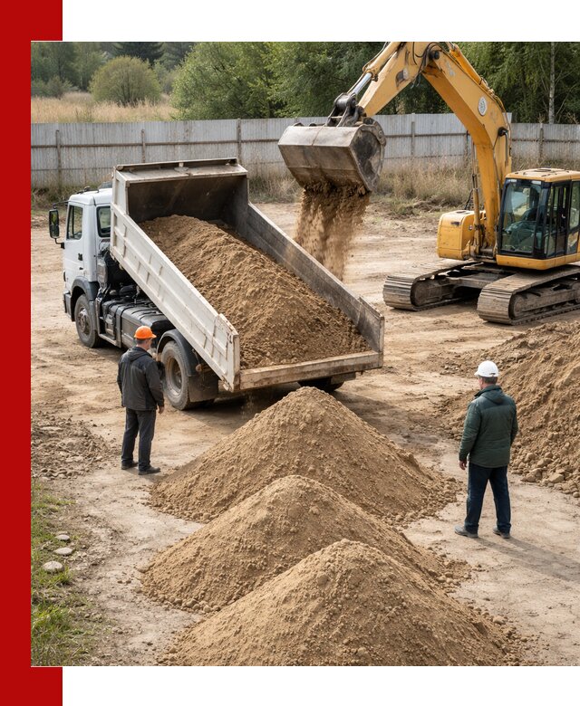 Доставка супеси вагонными и автопартиями в Тынде