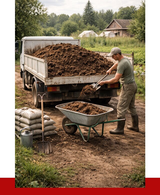 Купить коровий навоз с доставкой в Тынде от 1850 р. | ПРОНЕРУДТнд