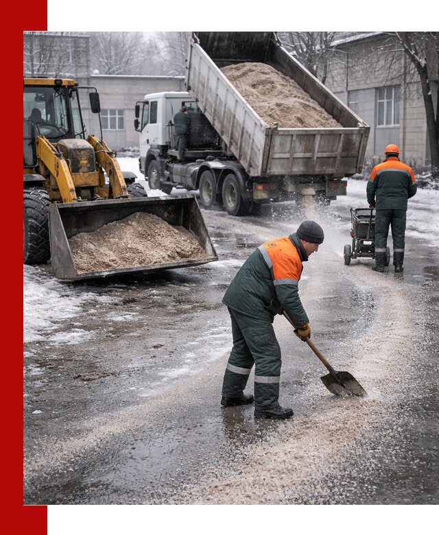 Реагент против гололеда с доставкой и нанесением в Тынде