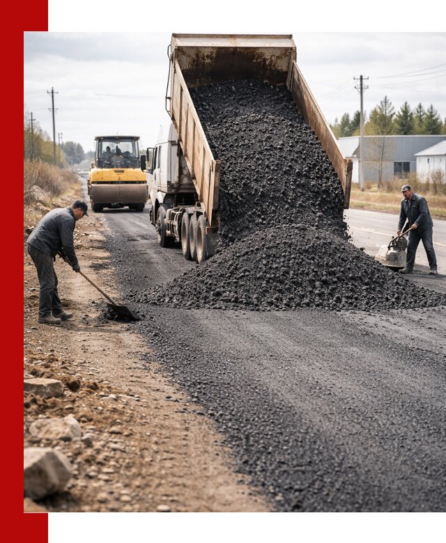 Асфальтовая крошка для дорог в Тынде — поставка и доставка