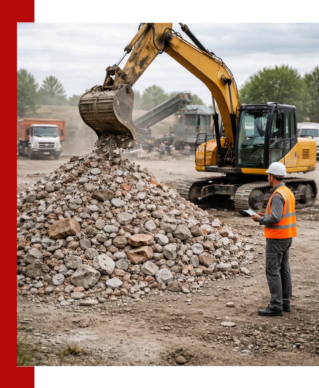 Доставка и вывоз строительного боя в Тынде